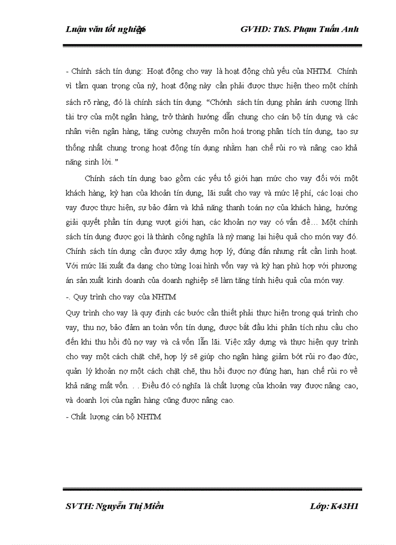 image for page Nâng cao hiệu quả cho vay DNVVN tại Ngân hàng TMCP Công Thương Việt Nam chi nhánh Tây Hà Nội