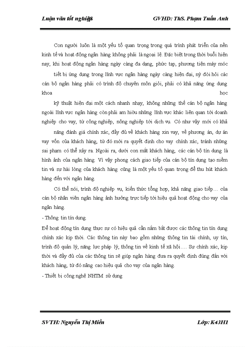 image for page Nâng cao hiệu quả cho vay DNVVN tại Ngân hàng TMCP Công Thương Việt Nam chi nhánh Tây Hà Nội