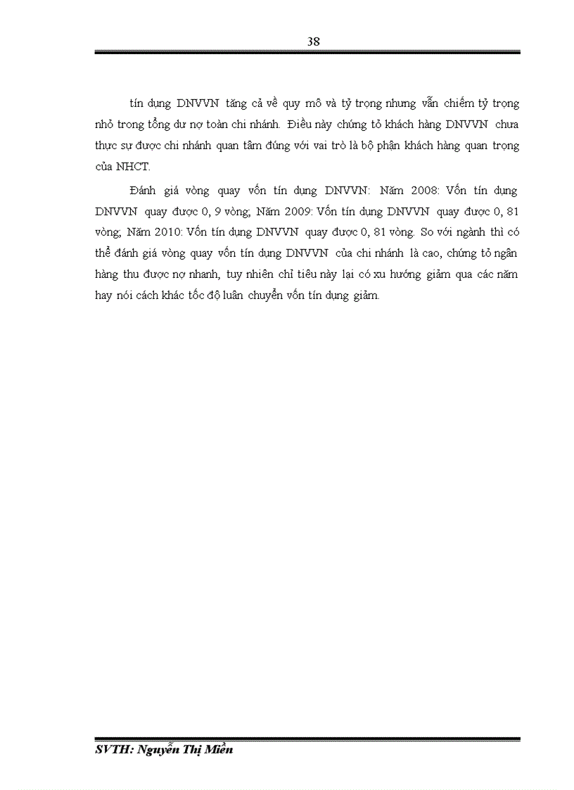 image for page Nâng cao hiệu quả cho vay DNVVN tại Ngân hàng TMCP Công Thương Việt Nam chi nhánh Tây Hà Nội