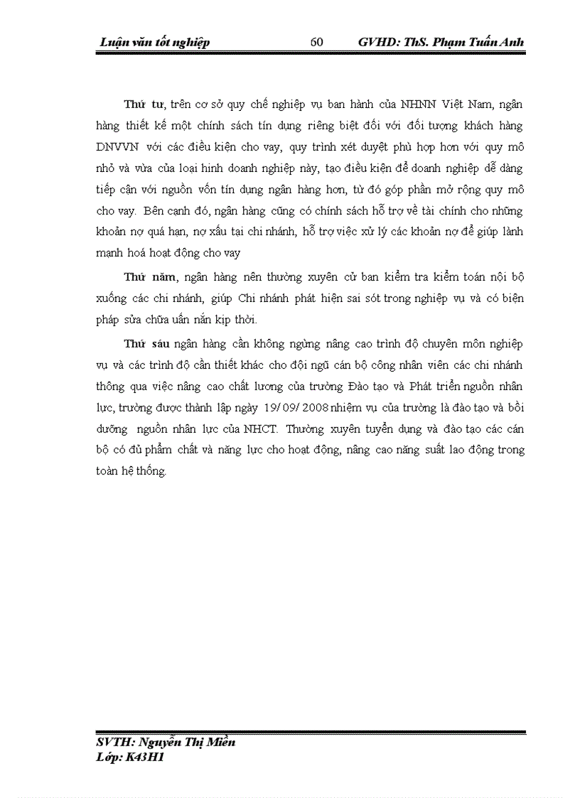 image for page Nâng cao hiệu quả cho vay DNVVN tại Ngân hàng TMCP Công Thương Việt Nam chi nhánh Tây Hà Nội