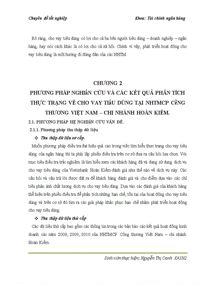 image for page Cho vay tiêu dùng tại ngân hàng thương mại cổ phần Công thương Việt Nam – chi nhánh Hoàn Kiếm