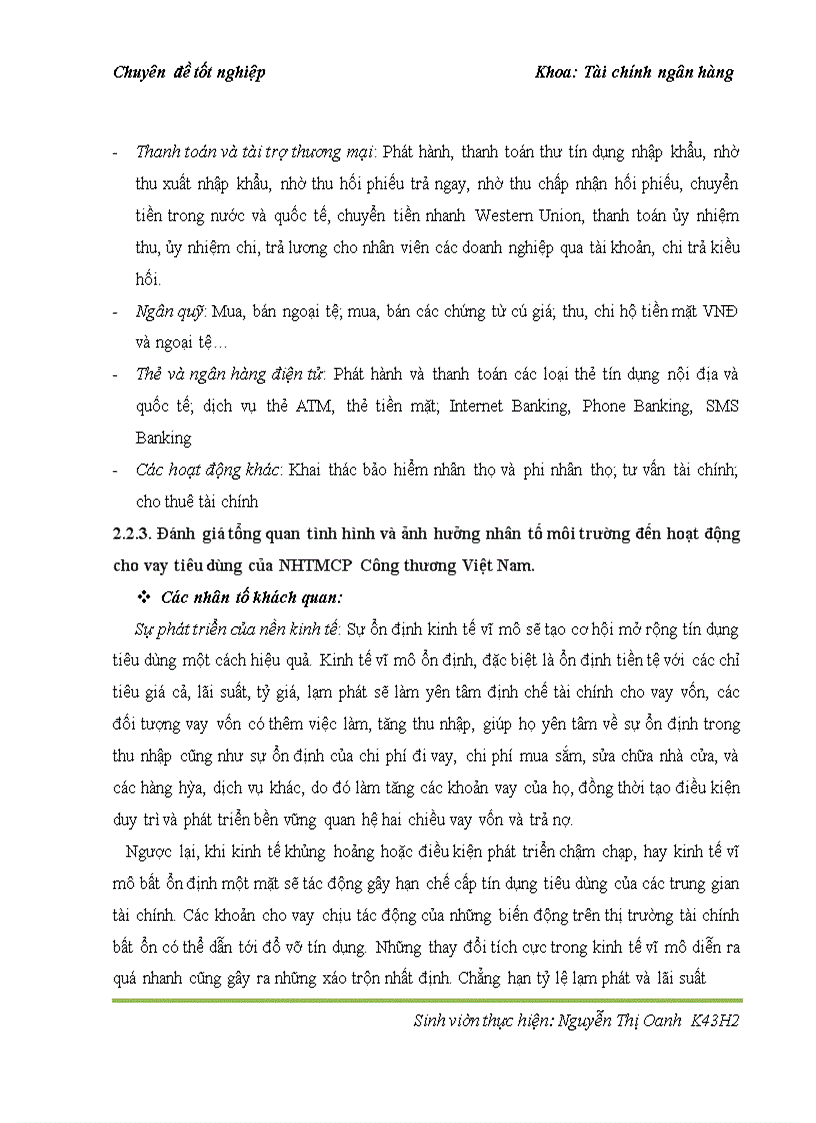 image for page Cho vay tiêu dùng tại ngân hàng thương mại cổ phần Công thương Việt Nam – chi nhánh Hoàn Kiếm