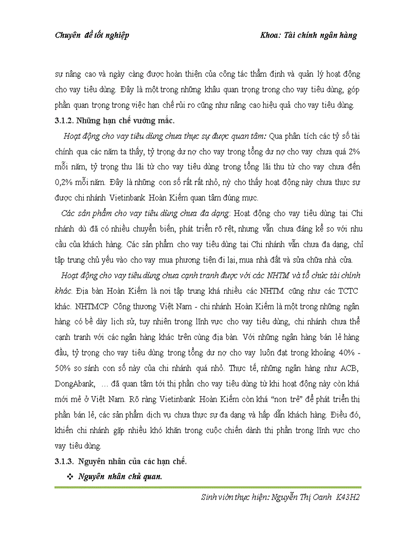 image for page Cho vay tiêu dùng tại ngân hàng thương mại cổ phần Công thương Việt Nam – chi nhánh Hoàn Kiếm