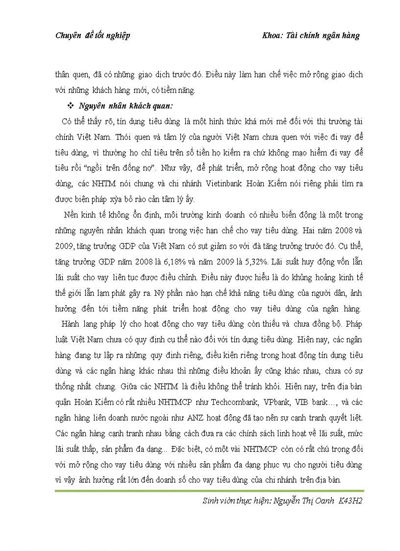 image for page Cho vay tiêu dùng tại ngân hàng thương mại cổ phần Công thương Việt Nam – chi nhánh Hoàn Kiếm