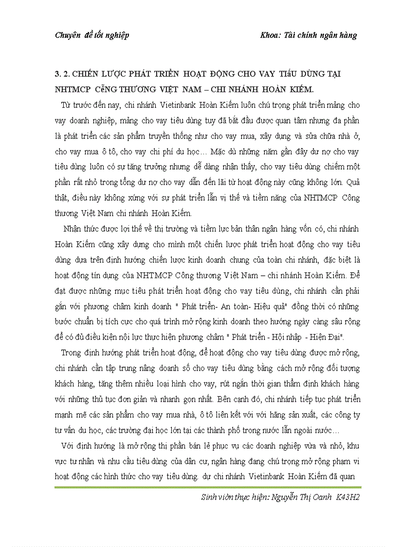 image for page Cho vay tiêu dùng tại ngân hàng thương mại cổ phần Công thương Việt Nam – chi nhánh Hoàn Kiếm