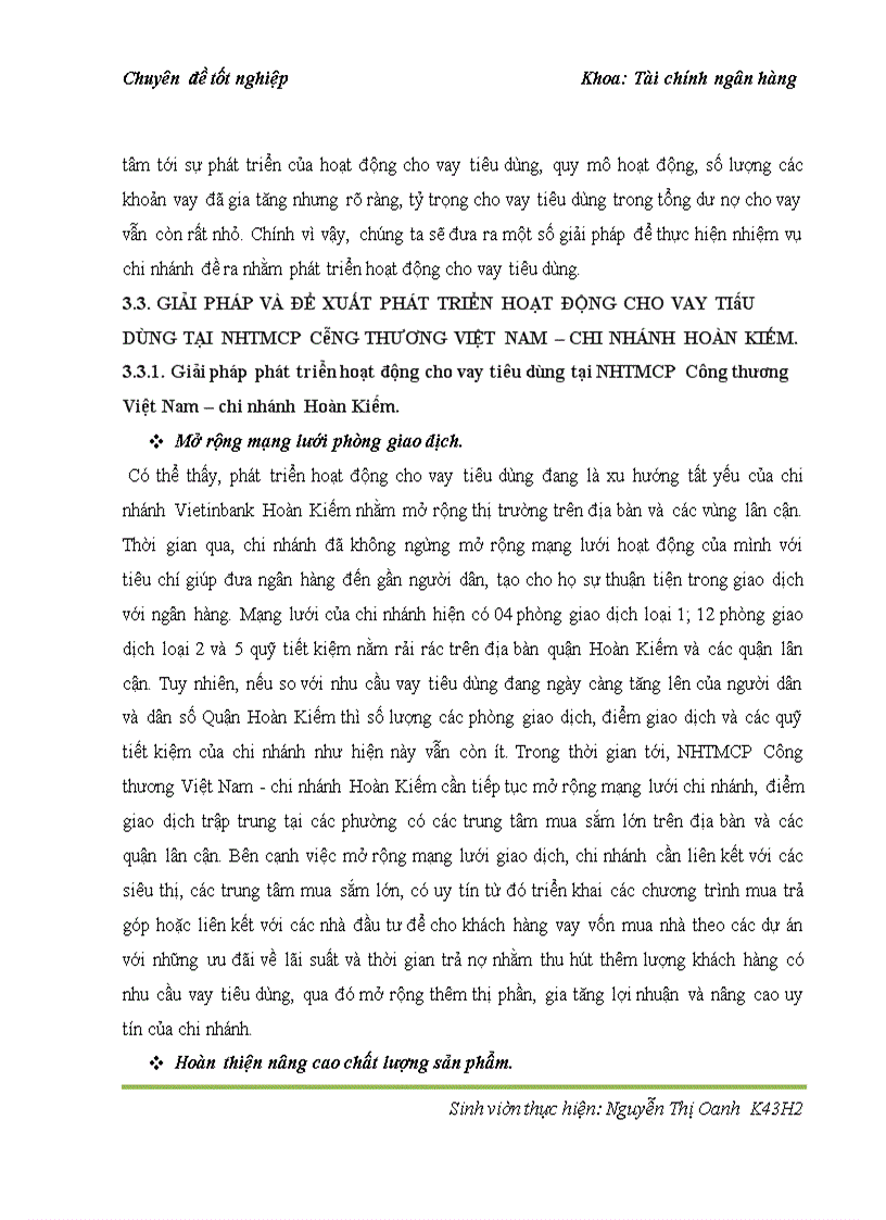 image for page Cho vay tiêu dùng tại ngân hàng thương mại cổ phần Công thương Việt Nam – chi nhánh Hoàn Kiếm