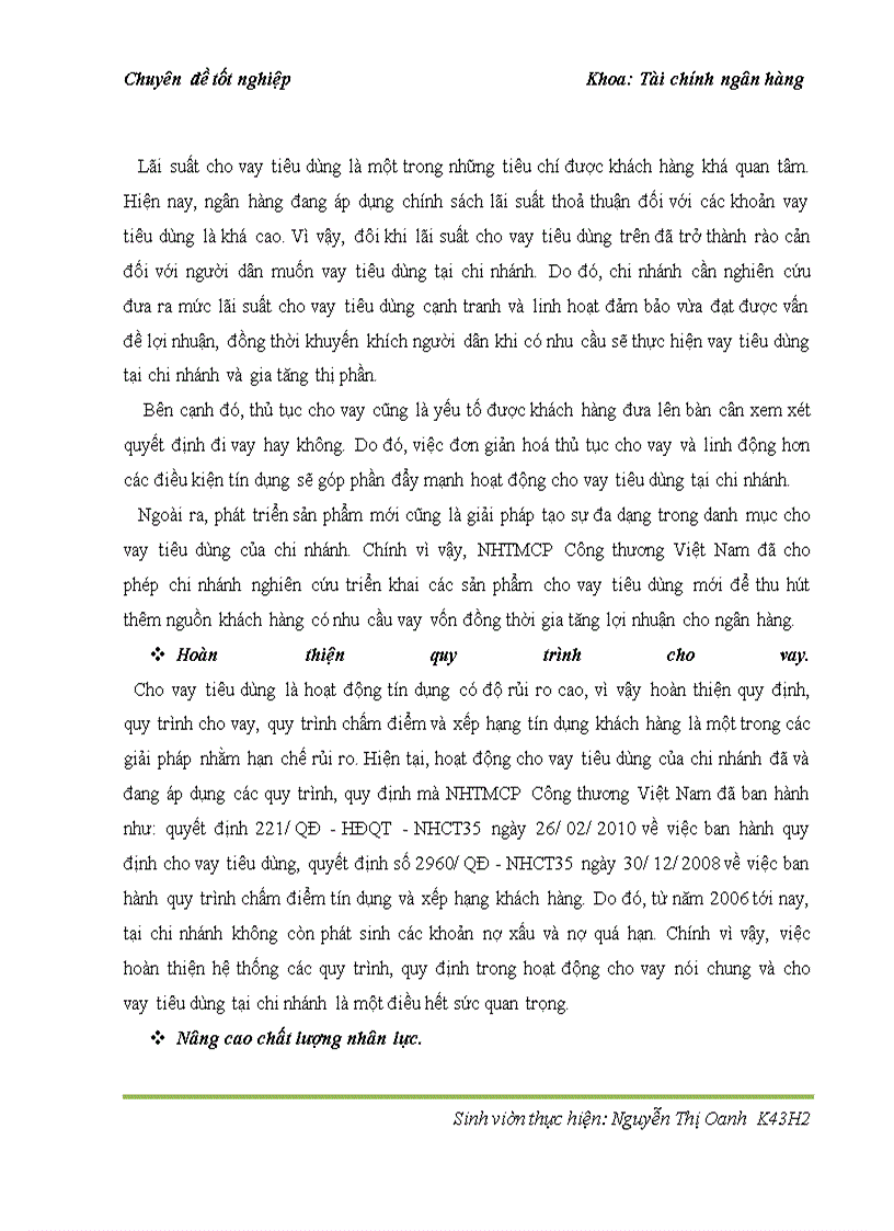 image for page Cho vay tiêu dùng tại ngân hàng thương mại cổ phần Công thương Việt Nam – chi nhánh Hoàn Kiếm