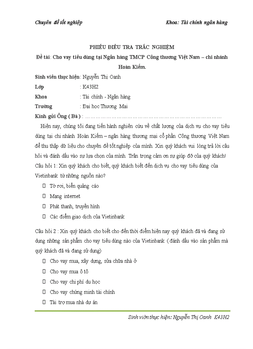 image for page Cho vay tiêu dùng tại ngân hàng thương mại cổ phần Công thương Việt Nam – chi nhánh Hoàn Kiếm