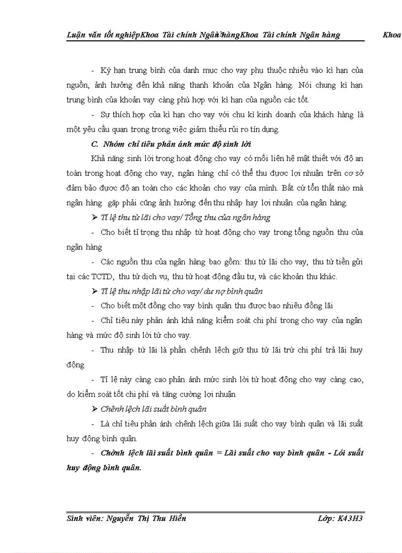 image for page Hiệu quả hoạt động cho vay tại Ngân hàng thương mại cổ phần Ngoại thương Việt Nam chi nhánh Thái Bình