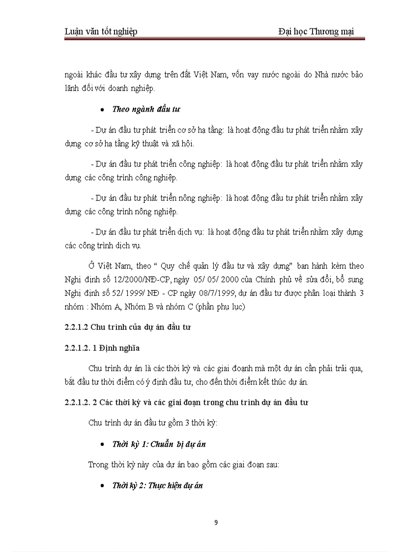 image for page Một số giải pháp nhằm hoàn thiện công tác thẩm định dự án đầu tư tại BIDV – Chi nhánh Quang Trung