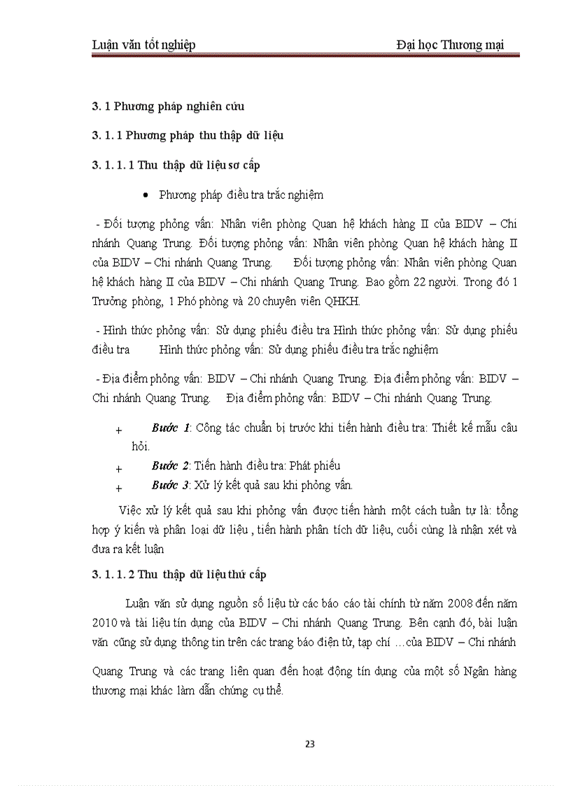 image for page Một số giải pháp nhằm hoàn thiện công tác thẩm định dự án đầu tư tại BIDV – Chi nhánh Quang Trung