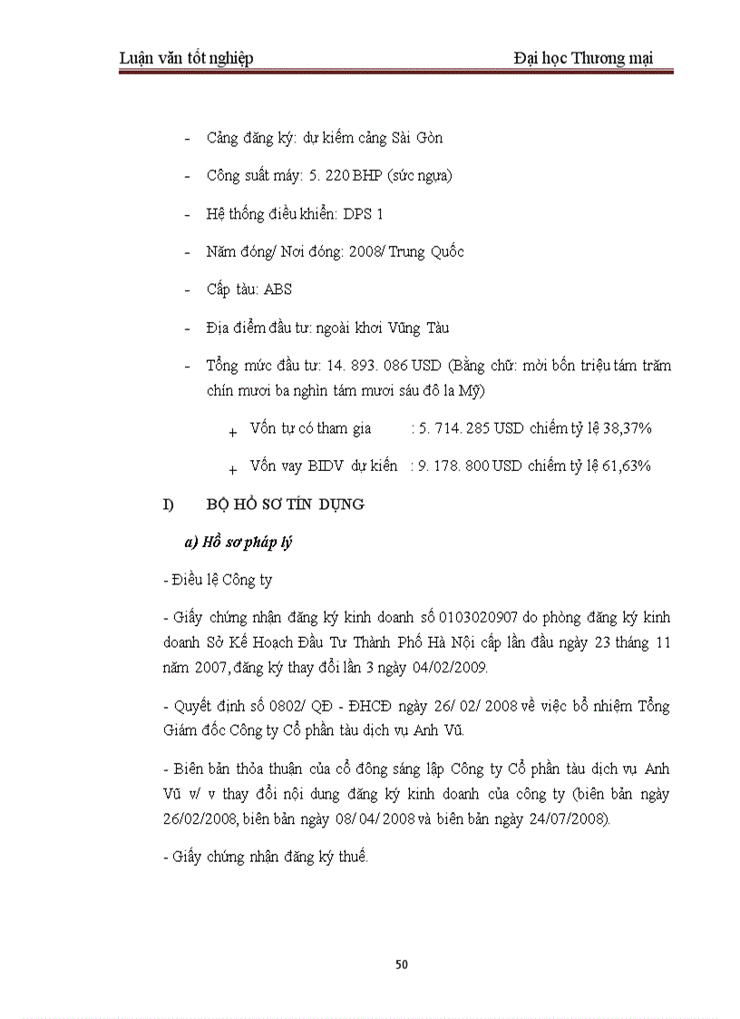image for page Một số giải pháp nhằm hoàn thiện công tác thẩm định dự án đầu tư tại BIDV – Chi nhánh Quang Trung