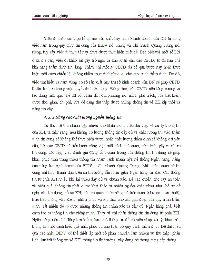 image for page Một số giải pháp nhằm hoàn thiện công tác thẩm định dự án đầu tư tại BIDV – Chi nhánh Quang Trung