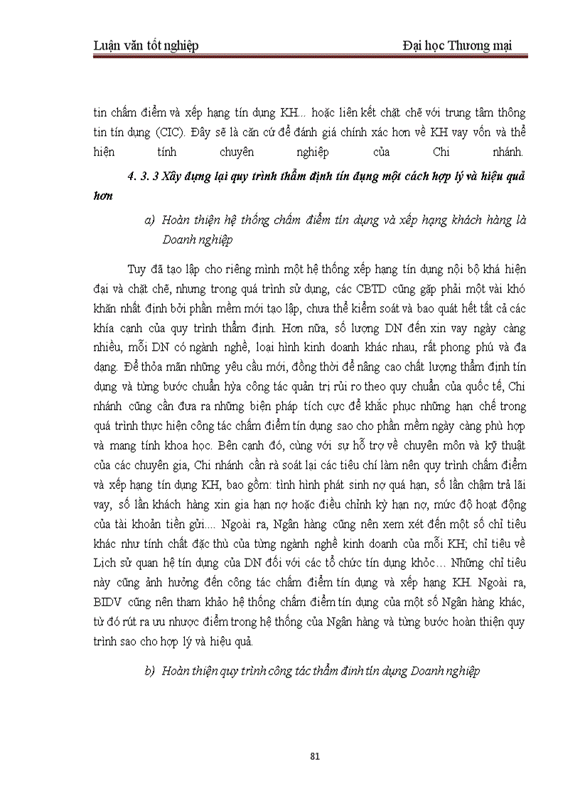 image for page Một số giải pháp nhằm hoàn thiện công tác thẩm định dự án đầu tư tại BIDV – Chi nhánh Quang Trung