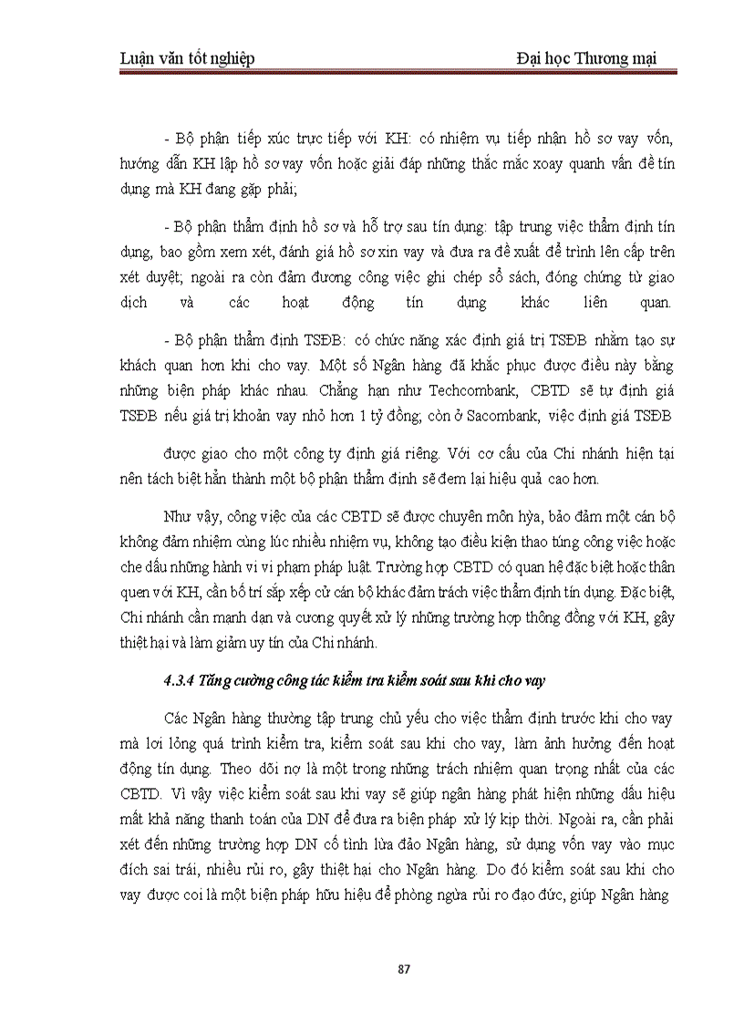 image for page Một số giải pháp nhằm hoàn thiện công tác thẩm định dự án đầu tư tại BIDV – Chi nhánh Quang Trung