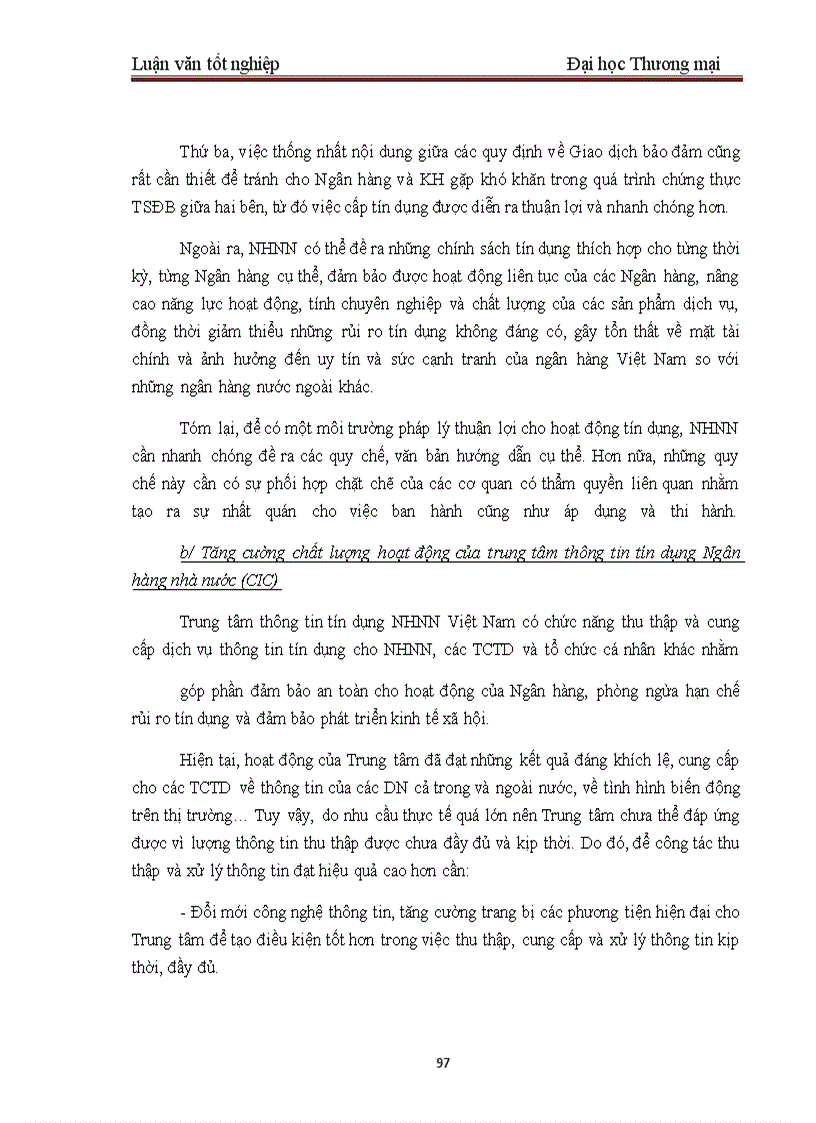 image for page Một số giải pháp nhằm hoàn thiện công tác thẩm định dự án đầu tư tại BIDV – Chi nhánh Quang Trung