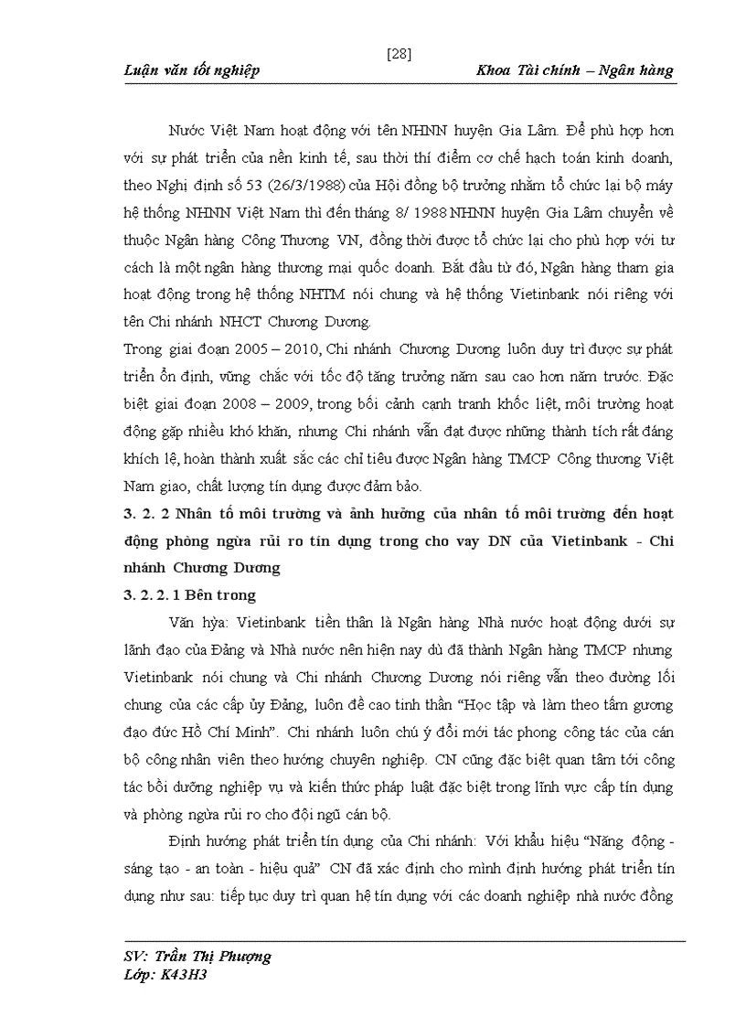 image for page Phòng ngừa rủi ro tín dụng trong cho vay doanh nghiệp tại Ngân hàng TMCP Công Thương Việt Nam – Chi nhánh Chương Dương