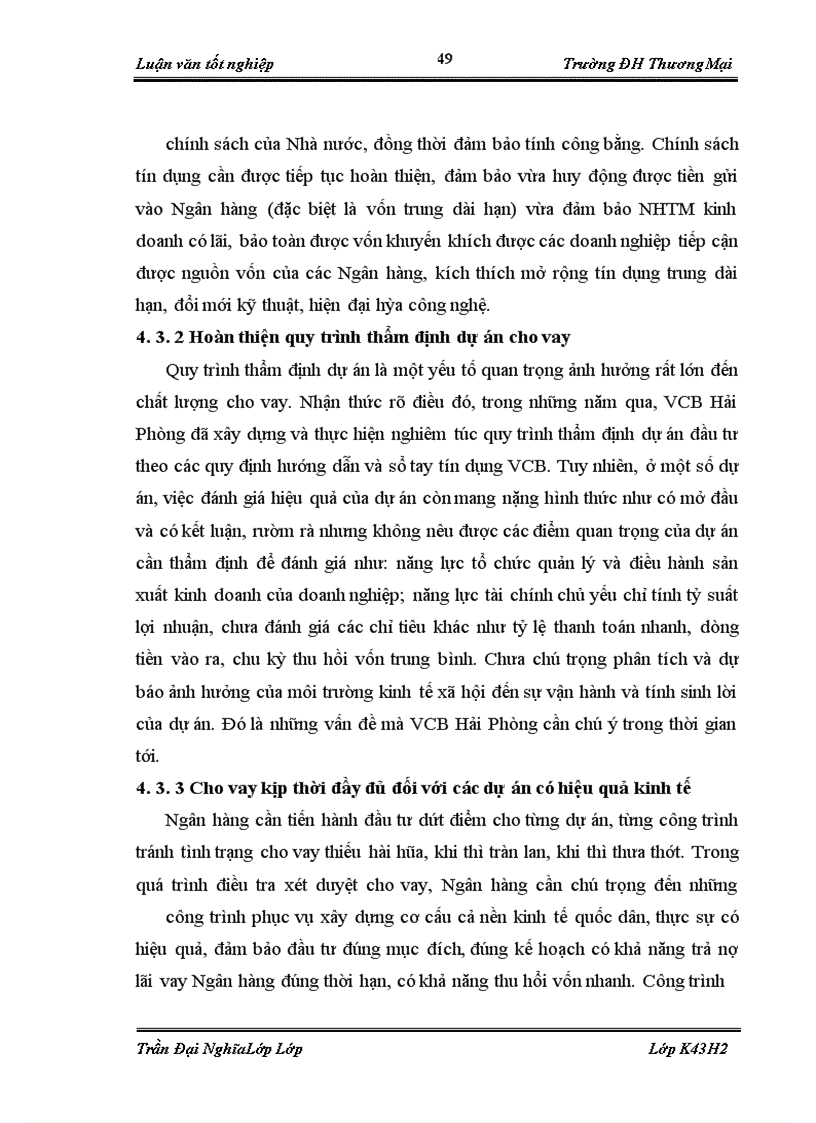 image for page Chất lượng tín dụng trung và dài hạn tại Ngân hàng TMCP Ngoại thương Việt Nam Chi nhánh Hải Phòng