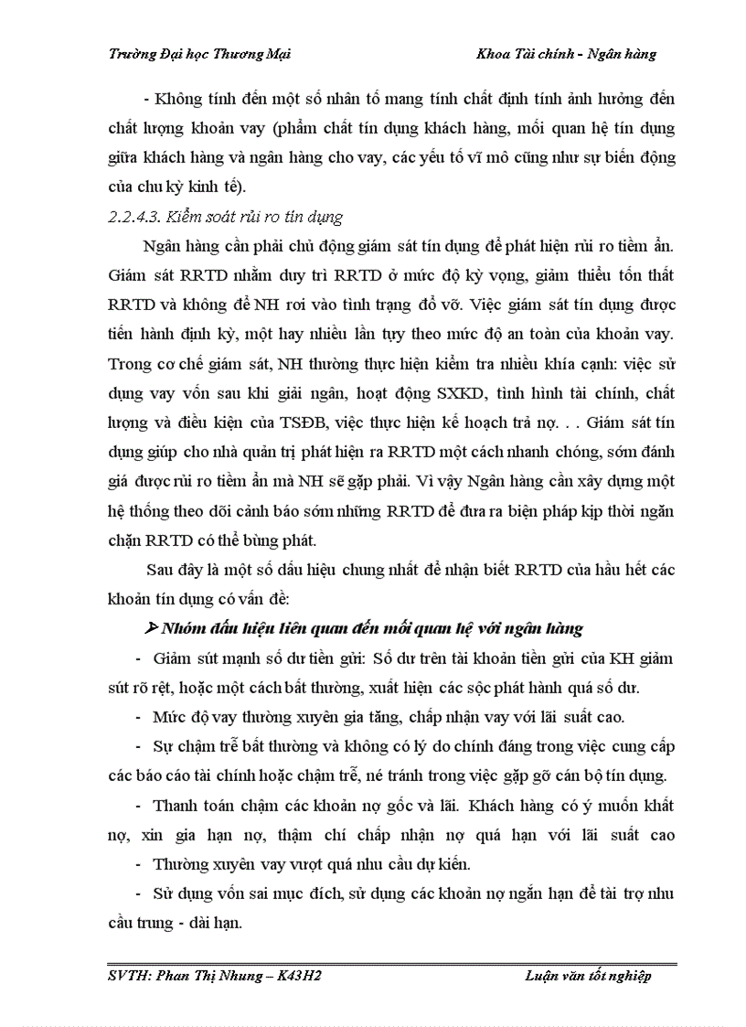 image for page Quản trị rủi ro tín dụng trong hoạt động cho vay khách hàng doanh nghiệp tại Vietinbank Hoàn Kiếm