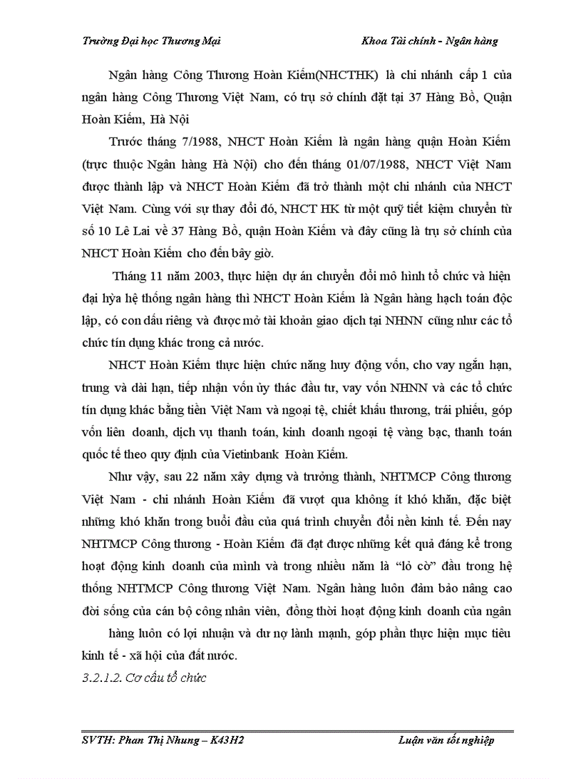 image for page Quản trị rủi ro tín dụng trong hoạt động cho vay khách hàng doanh nghiệp tại Vietinbank Hoàn Kiếm