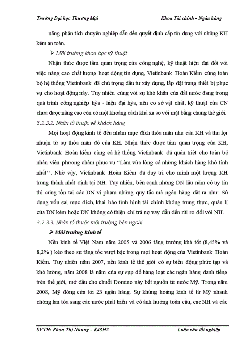 image for page Quản trị rủi ro tín dụng trong hoạt động cho vay khách hàng doanh nghiệp tại Vietinbank Hoàn Kiếm