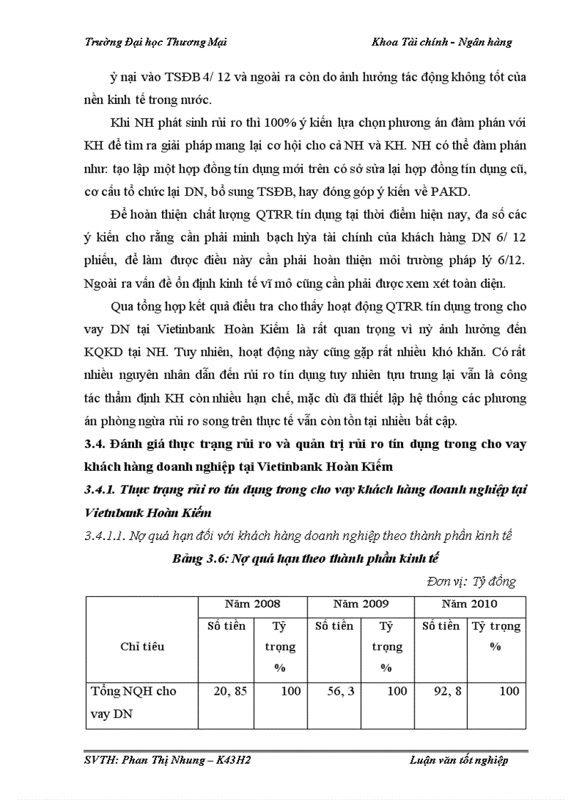 image for page Quản trị rủi ro tín dụng trong hoạt động cho vay khách hàng doanh nghiệp tại Vietinbank Hoàn Kiếm