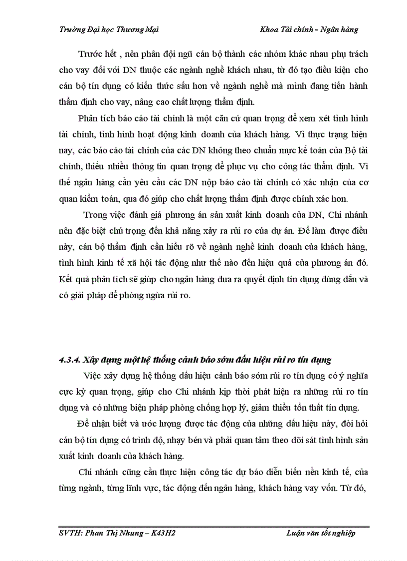 image for page Quản trị rủi ro tín dụng trong hoạt động cho vay khách hàng doanh nghiệp tại Vietinbank Hoàn Kiếm