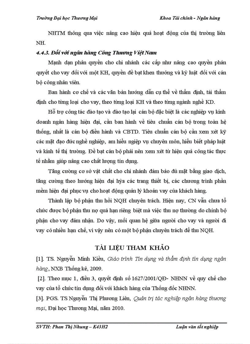 image for page Quản trị rủi ro tín dụng trong hoạt động cho vay khách hàng doanh nghiệp tại Vietinbank Hoàn Kiếm