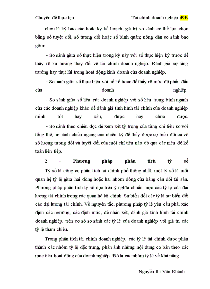 image for page Ứng dụng phương pháp phân tích tỷ số và phương pháp so sánh vào phân tích tài chính của Công ty may Đức Giang