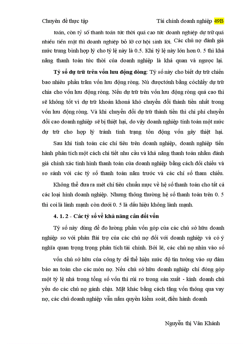 image for page Ứng dụng phương pháp phân tích tỷ số và phương pháp so sánh vào phân tích tài chính của Công ty may Đức Giang