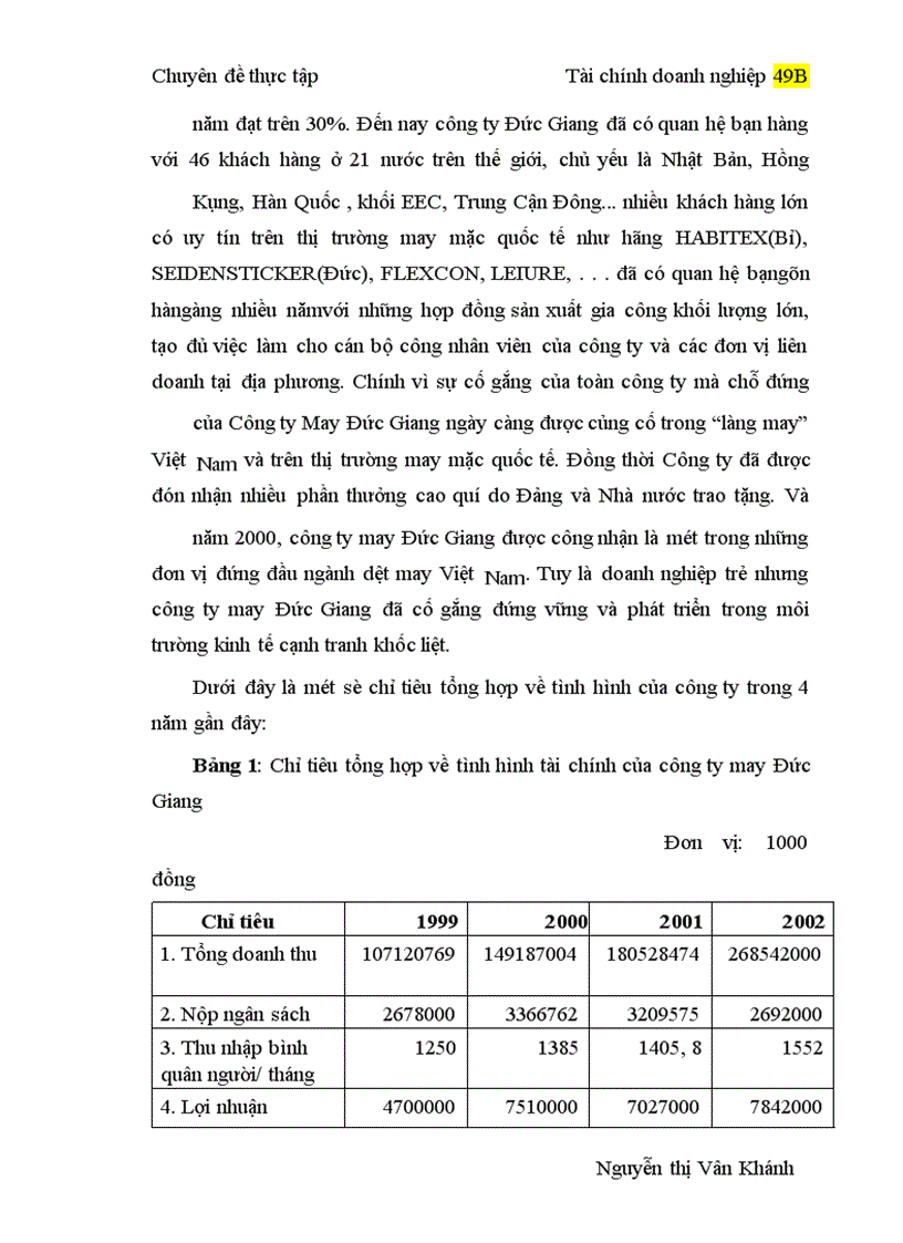 image for page Ứng dụng phương pháp phân tích tỷ số và phương pháp so sánh vào phân tích tài chính của Công ty may Đức Giang