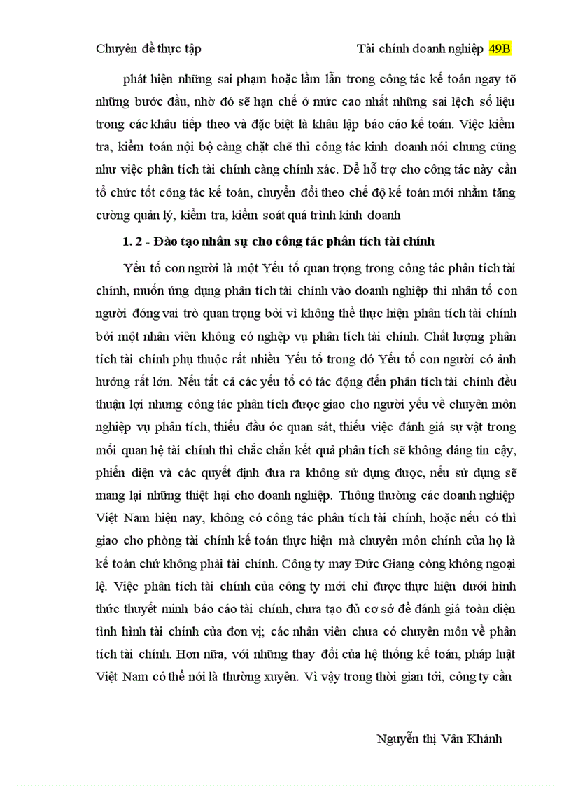 image for page Ứng dụng phương pháp phân tích tỷ số và phương pháp so sánh vào phân tích tài chính của Công ty may Đức Giang