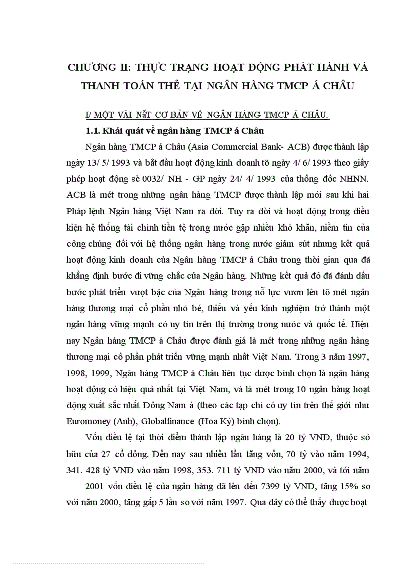 image for page Giải pháp nhằm hoàn thiện và nâng cao hoạt động phát hành, thanh toán thẻ tại NHTMCP á Châu