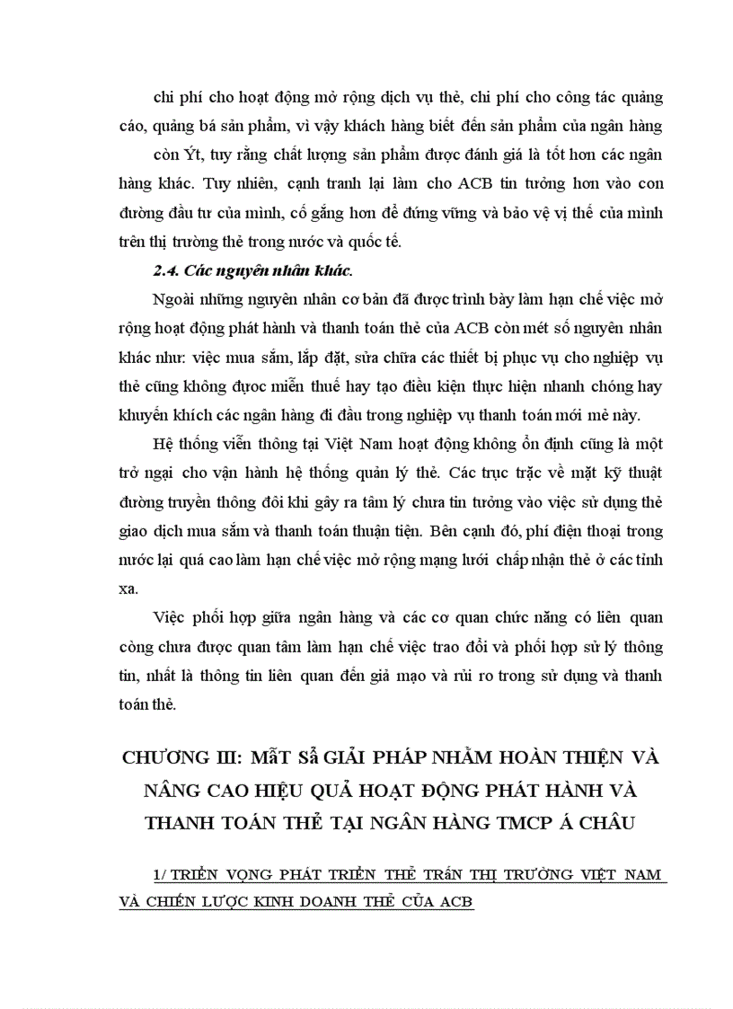 image for page Giải pháp nhằm hoàn thiện và nâng cao hoạt động phát hành, thanh toán thẻ tại NHTMCP á Châu