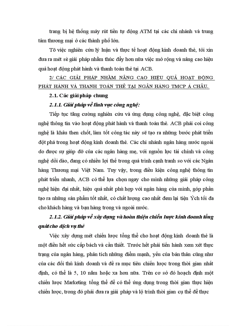 image for page Giải pháp nhằm hoàn thiện và nâng cao hoạt động phát hành, thanh toán thẻ tại NHTMCP á Châu