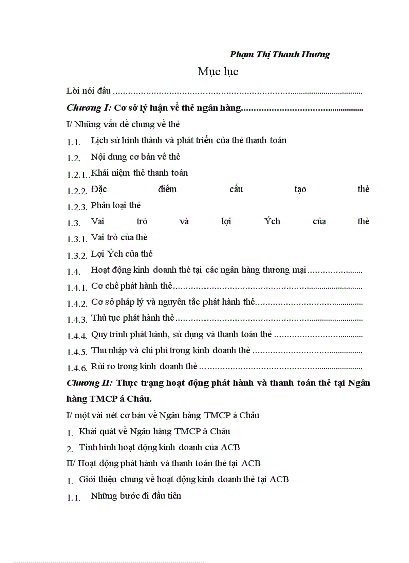 image for page Giải pháp nhằm hoàn thiện và nâng cao hoạt động phát hành, thanh toán thẻ tại NHTMCP á Châu