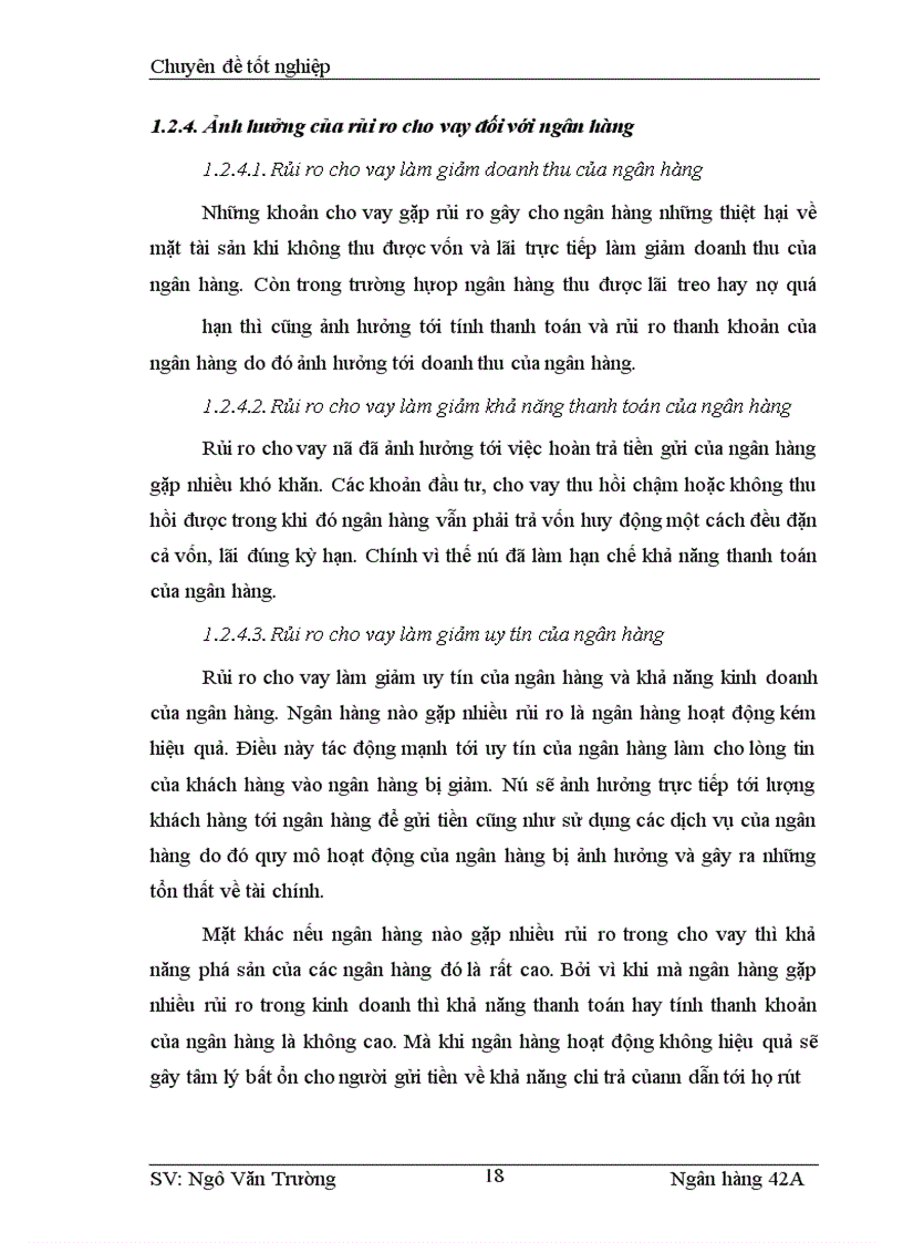 image for page Giải pháp phòng ngừa và hạn chế rủi ro trong cho vay tại ngân hàng công thương Thanh Hoá