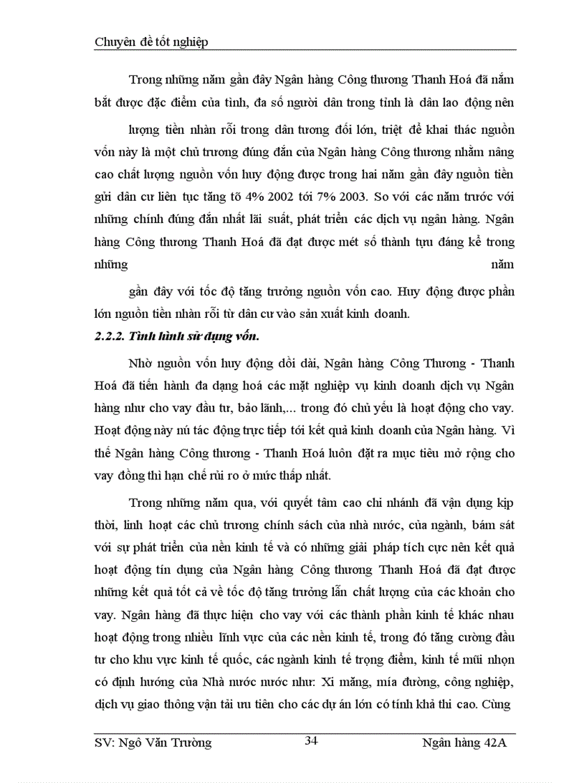 image for page Giải pháp phòng ngừa và hạn chế rủi ro trong cho vay tại ngân hàng công thương Thanh Hoá