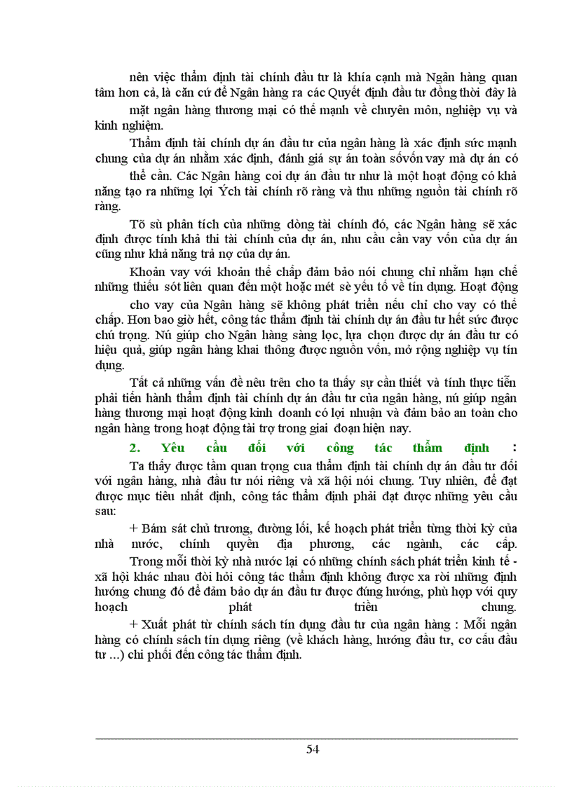 image for page Một số giải pháp nhằm nâng cao hiệu quả công tác thẩm định tài chính trong cho vay trung dài hạn tại Sở Giao Dịch NHNoVN