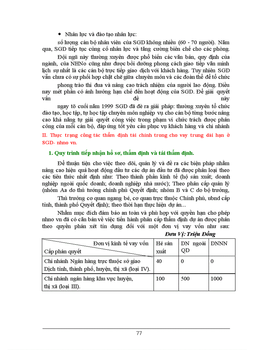 image for page Một số giải pháp nhằm nâng cao hiệu quả công tác thẩm định tài chính trong cho vay trung dài hạn tại Sở Giao Dịch NHNoVN