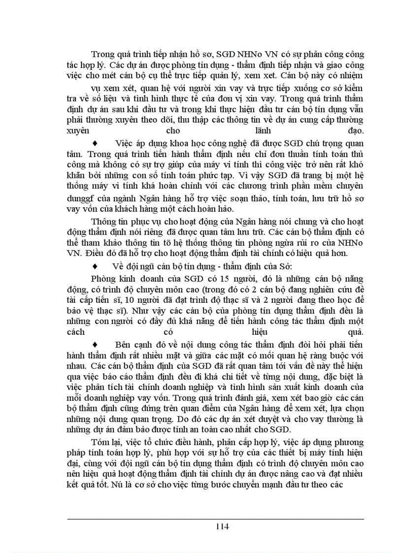 image for page Một số giải pháp nhằm nâng cao hiệu quả công tác thẩm định tài chính trong cho vay trung dài hạn tại Sở Giao Dịch NHNoVN