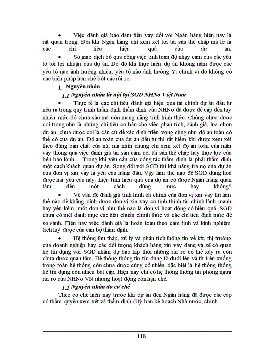 image for page Một số giải pháp nhằm nâng cao hiệu quả công tác thẩm định tài chính trong cho vay trung dài hạn tại Sở Giao Dịch NHNoVN