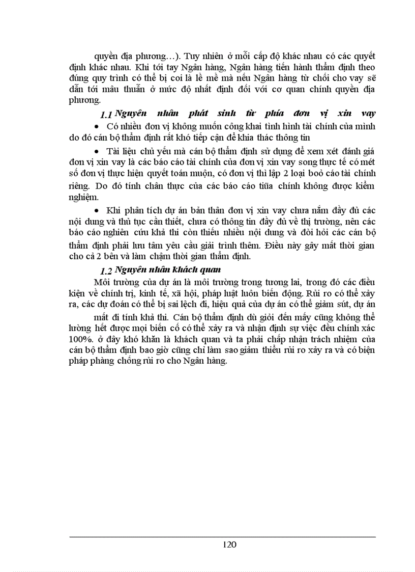 image for page Một số giải pháp nhằm nâng cao hiệu quả công tác thẩm định tài chính trong cho vay trung dài hạn tại Sở Giao Dịch NHNoVN