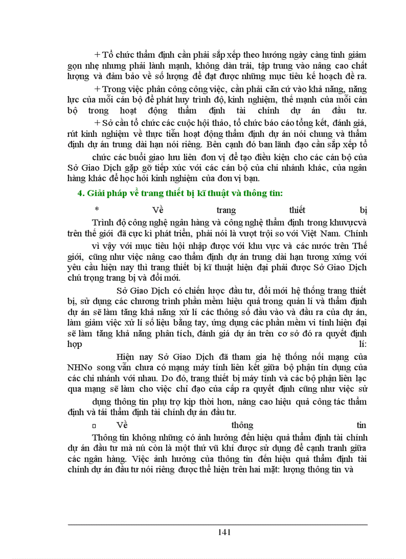 image for page Một số giải pháp nhằm nâng cao hiệu quả công tác thẩm định tài chính trong cho vay trung dài hạn tại Sở Giao Dịch NHNoVN