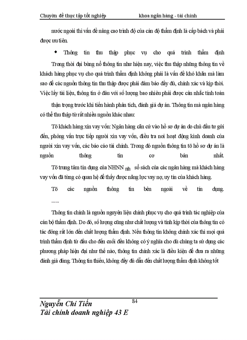 image for page Giải pháp nâng cao chất lượng thẩm định tài chính dự án đầu tư tài Chi nhánh NHNo & PTNN Nam Hà Nội