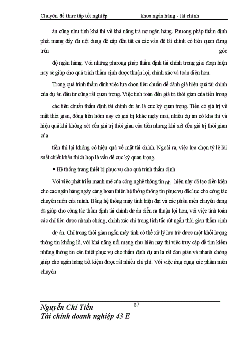 image for page Giải pháp nâng cao chất lượng thẩm định tài chính dự án đầu tư tài Chi nhánh NHNo & PTNN Nam Hà Nội