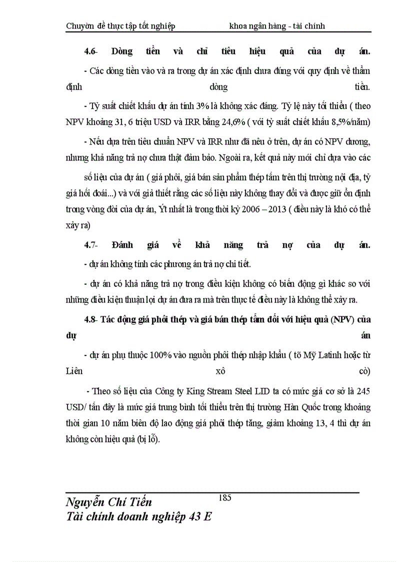 image for page Giải pháp nâng cao chất lượng thẩm định tài chính dự án đầu tư tài Chi nhánh NHNo & PTNN Nam Hà Nội