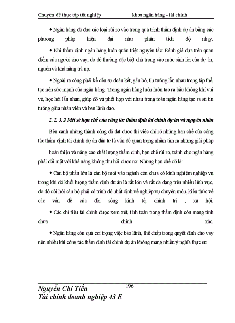 image for page Giải pháp nâng cao chất lượng thẩm định tài chính dự án đầu tư tài Chi nhánh NHNo & PTNN Nam Hà Nội