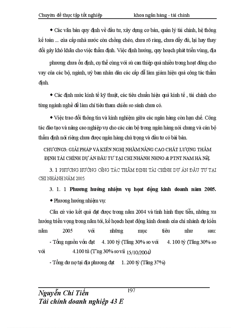 image for page Giải pháp nâng cao chất lượng thẩm định tài chính dự án đầu tư tài Chi nhánh NHNo & PTNN Nam Hà Nội