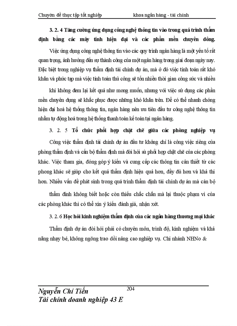 image for page Giải pháp nâng cao chất lượng thẩm định tài chính dự án đầu tư tài Chi nhánh NHNo & PTNN Nam Hà Nội